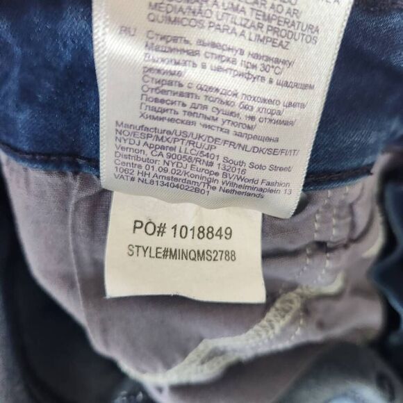 NYDJ Womens Blue Denim Lift X Tuck Marilyn Straight Jeans Medium Wash Size 14 - Picture 12 of 12